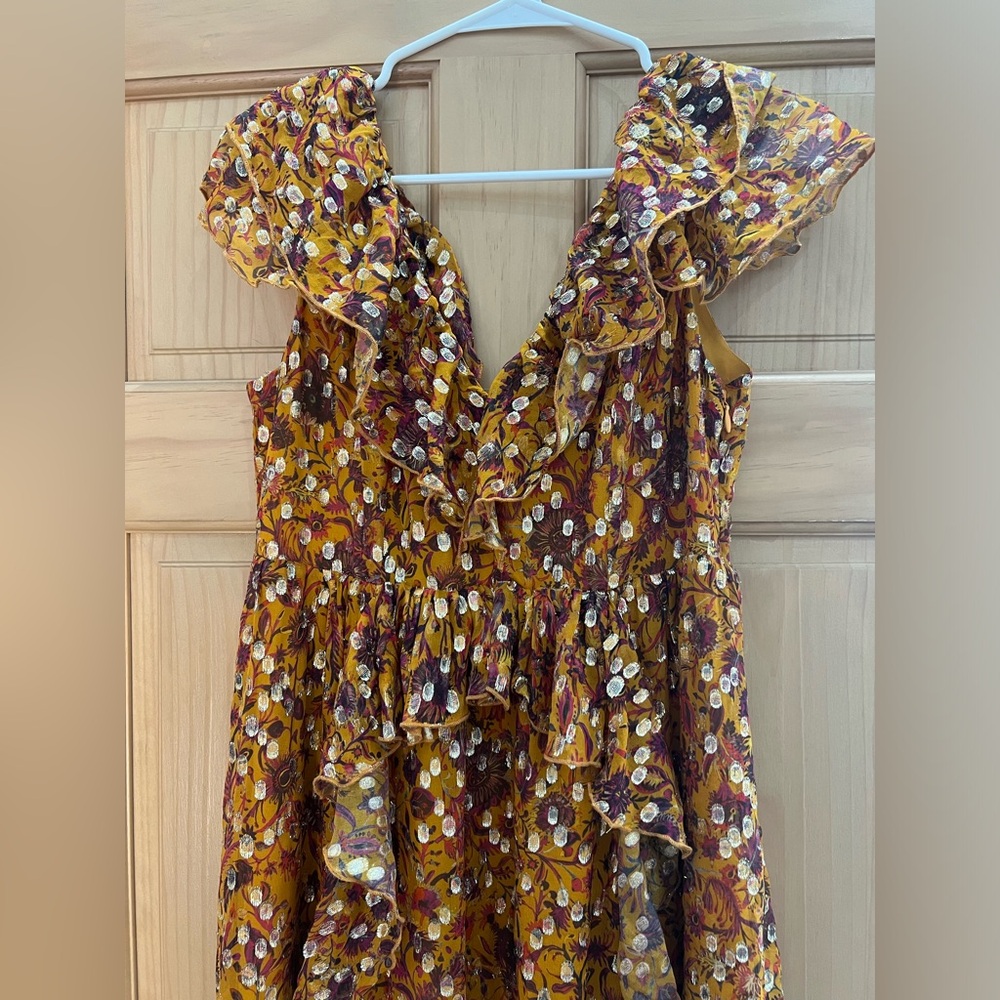 Marie Oliver Jayda dress in marigold size 2